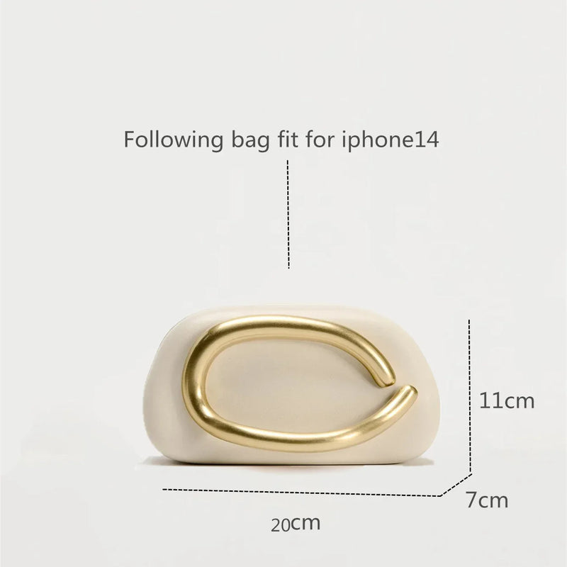 Gold Metal Closure Box Clutch Bag Women Evening Wedding Party Cute Purse Bag Handbag Dark Red Beige 2025 Spring New Fashion