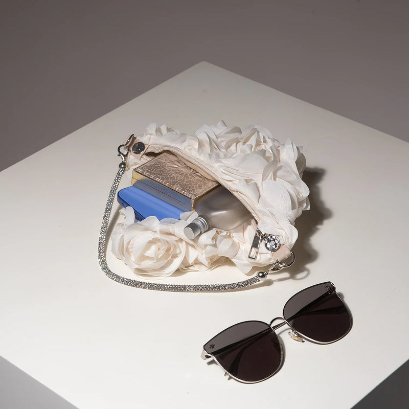 Mini Purse,Bridal Patry,Floral Bag,Prom Bag,Novelty Bag,Cartera Para Mujer Elegante,Wedding Items,Gifts for Women,Valentine Day