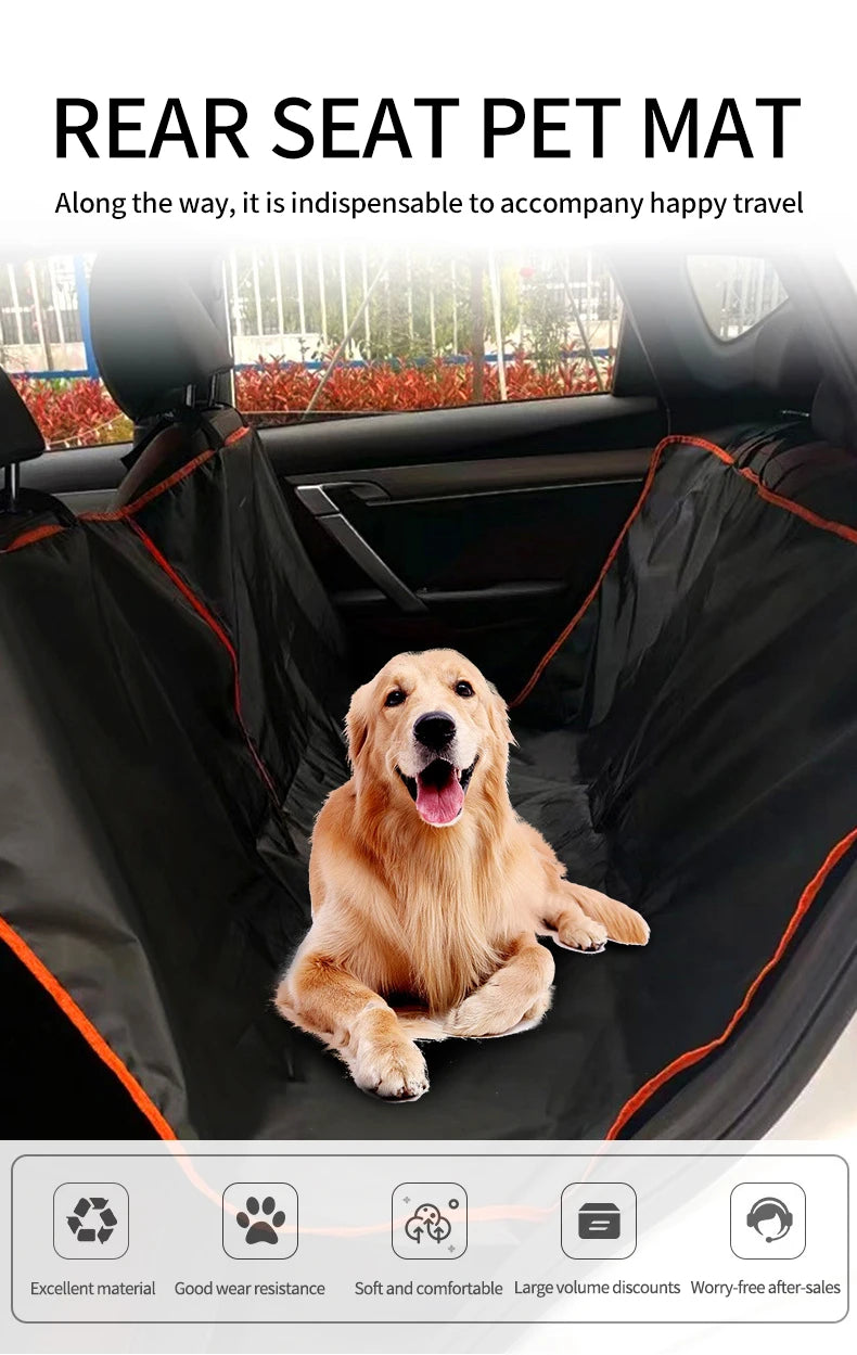 Dog Car Seat Cover for Back Seat,Oxford Cloth Durable Scratchproof Dog Hammock,Pet Seat Cover Protector for Cars,Trucks and SUVs