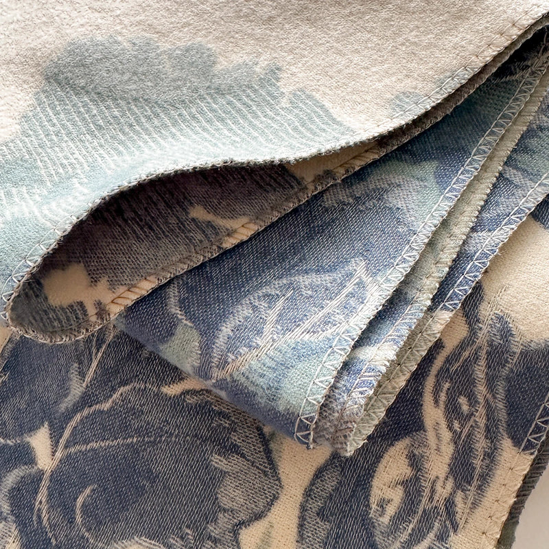 Women's Imitation Cashmere Warm Shawl Ethnic Style Cloak Fashionable Scarves Floral Print Coldproof and Windproof Scraf