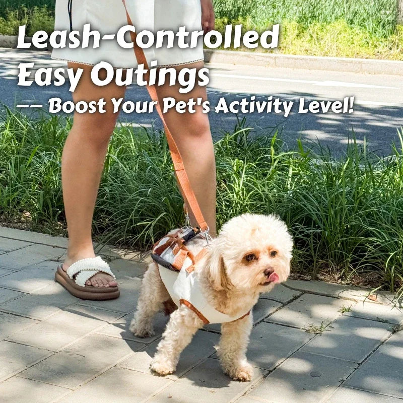 Air-Lift Carry Harness Dog Backpack - Breathe Easy No-Pull Leash for Small Dogs, Escape-Proof & Super Comfy Pet Carrier！