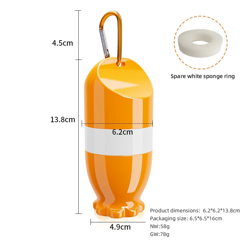 1pc Portable Sunscreen Applicator Bottle with Roll-On Sponge