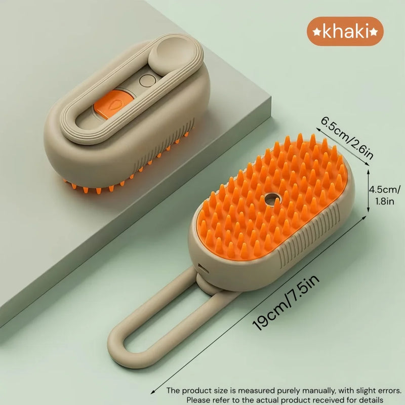 Steam Brush Cat Brush Cats Vaporizer Pet Hair Brush Remover Pets Cleaning Steamy Spray Massage Comb 3in1 Grooming Supplies