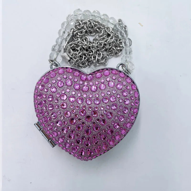 Simple Conch Dinner Bag Women's Shoulder Messenger Crossbody Bag Fun Personality Metal Chain Clutch Acrylic Shell Phone Bags Hot