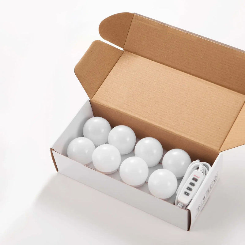 8/10/12 USB Wall Bulbs Nordic Vanity Mirror Fill Light Adjustable Luminance LED  String for All Pretty 3 Colors Dimmable Light