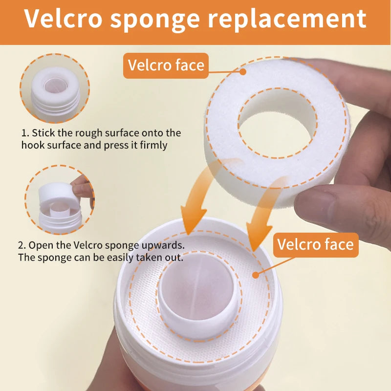 1pc Portable Sunscreen Applicator Bottle with Roll-On Sponge