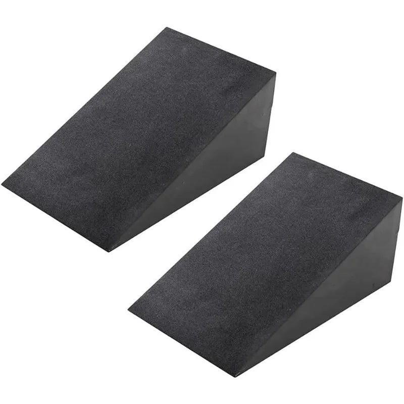 New 1Pair Yoga Block Squat Yoga Stretching Inclined Board Wedge Slant Board, Calf Stretcher, Balance Pad Foam Wedge 15x12x5cm
