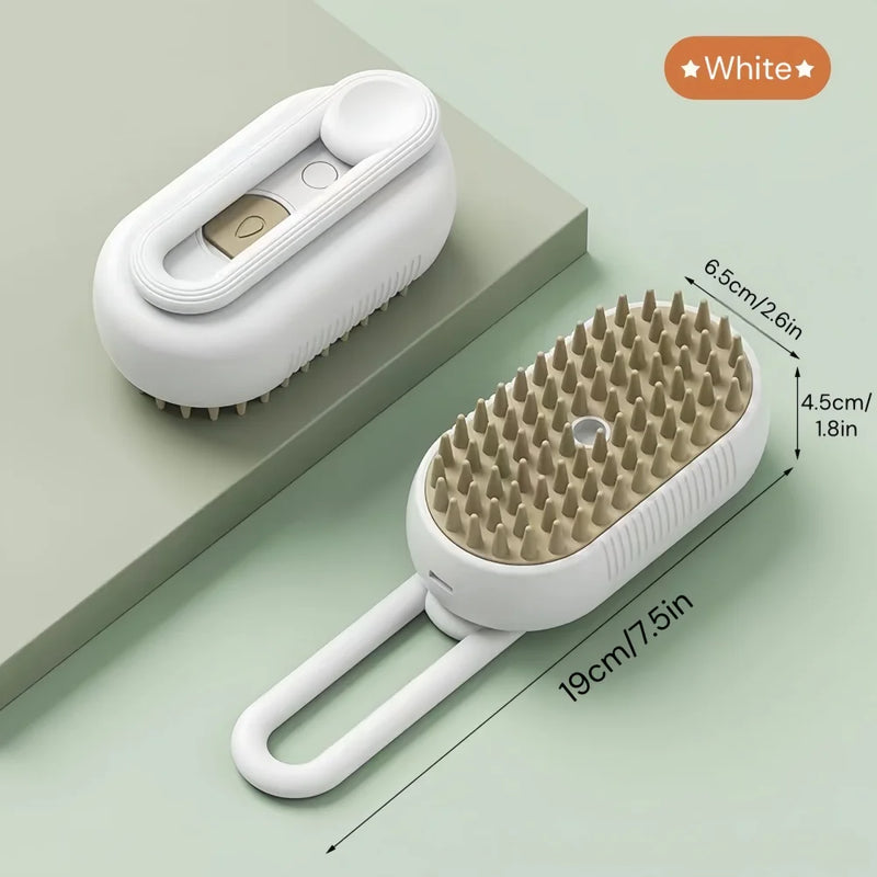 Steam Brush Cat Brush Cats Vaporizer Pet Hair Brush Remover Pets Cleaning Steamy Spray Massage Comb 3in1 Grooming Supplies