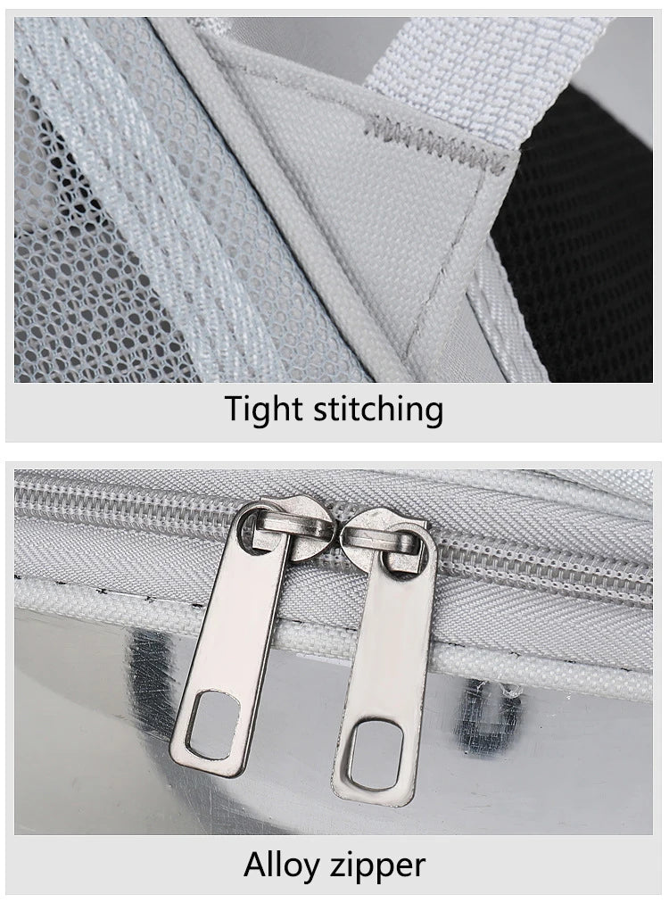 Pet Cat Carrying Bag Breathable Portable Pet Outdoor Travel Backpack Transparent Bag Carrier Pet Transport Space Capsule Bag