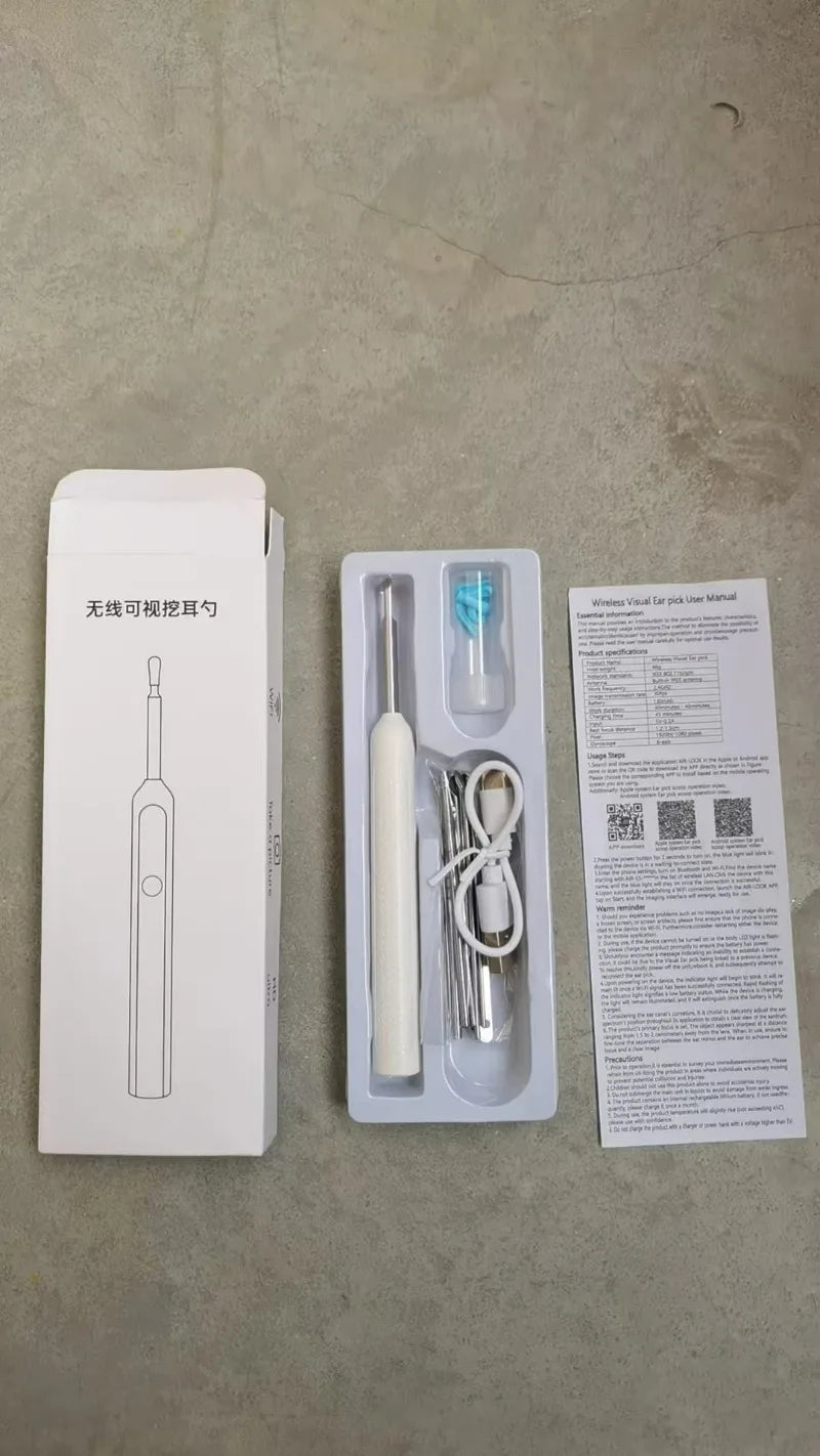 Smart Visual Ear Sticks Otoscope Endoscope Wax Removal Tool Earpick Mini Camera Health Care Ear Cleaner