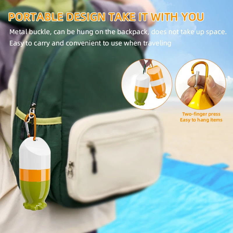 1pc Portable Sunscreen Applicator Bottle with Roll-On Sponge