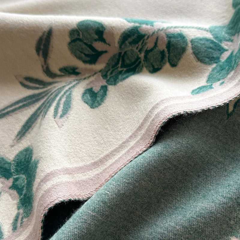 Women's Imitation Cashmere Warm Shawl Ethnic Style Cloak Fashionable Scarves Floral Print Coldproof and Windproof Scraf