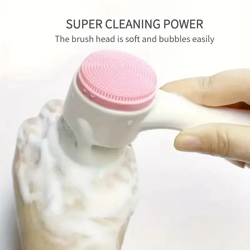 7-piece makeup and face wash beauty set, including 3 headband sets, 1 cosmetic bag, 2 face wash brushes and 1 powder puff