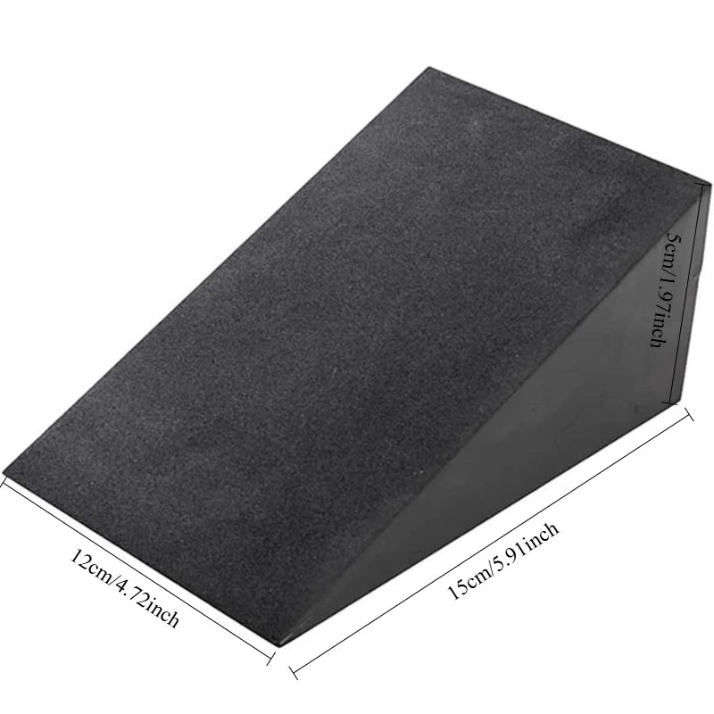 New 1Pair Yoga Block Squat Yoga Stretching Inclined Board Wedge Slant Board, Calf Stretcher, Balance Pad Foam Wedge 15x12x5cm